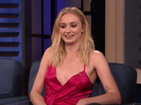 SOPHIE TURNER POKIES Conan O’Brien Show