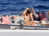 Katharine McPhee Topless In Italy Candids