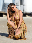 Demi Rose Topless Redrock Canyon Nevada Photoshoot