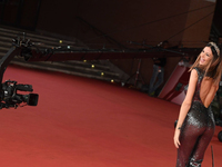 Alessia Fabiani Sexy Rome Film Festival Candids