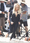 Pamela Anderson Sexy Wetsuit Candids