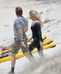 Pamela Anderson Sexy Wetsuit Candids