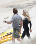 Pamela Anderson Sexy Wetsuit Candids