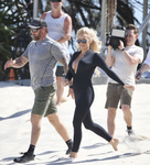 Pamela Anderson Sexy Wetsuit Candids