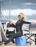 Pamela Anderson Sexy Wetsuit Candids