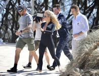 Pamela Anderson Sexy Wetsuit Candids