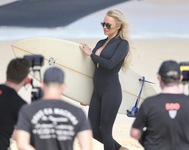 Pamela Anderson Sexy Wetsuit Candids
