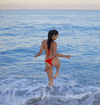 Tao Wickrath Sexy Bikini Candids