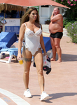 Katie Price See Through Swimsuit Candids