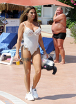 Katie Price See Through Swimsuit Candids