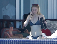 Sophie Turner Sexy Bikini Candids In Mexico