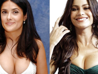 Salma Hayek Vs. Sofia Vergara Boobs Battle